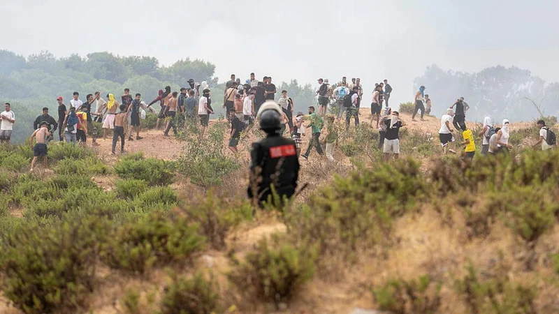 60,000 cross into Spanish territory of Ceuta in 24 hours after border breach