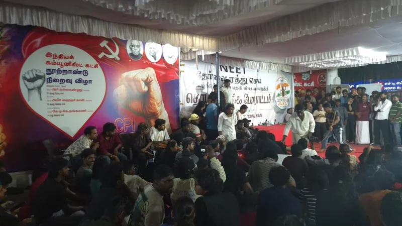 Post Pradhan’s resignation, protestors in Chennai say abolishing NEET is their goal