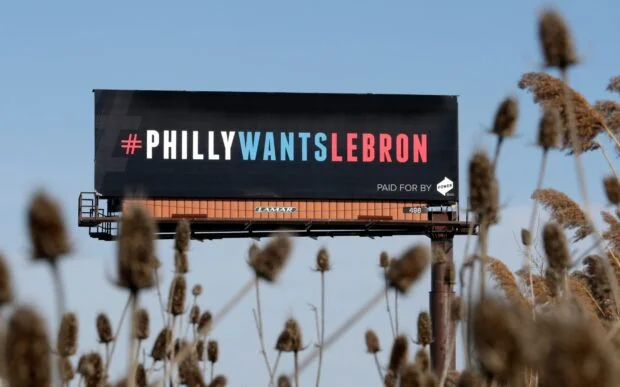 LeBron James picks Philly 8 years after billboards asked him to come