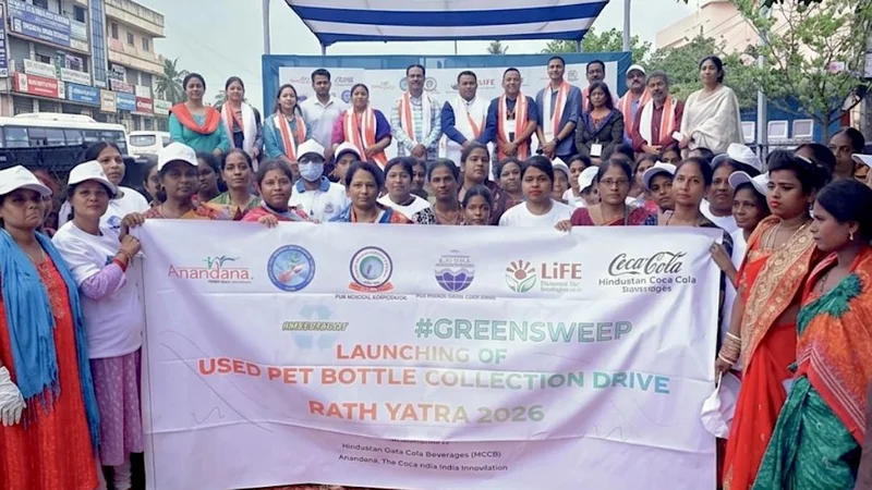 Anandana - The Coca-Cola India Foundation’s ‘Maidaan Saaf’ Initiative Strengthens Responsible PET Bottle Collection During Puri Rath Yatra 2026