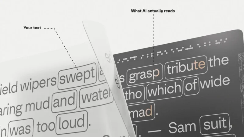 Open source project fools AI scrapers with poisoned font