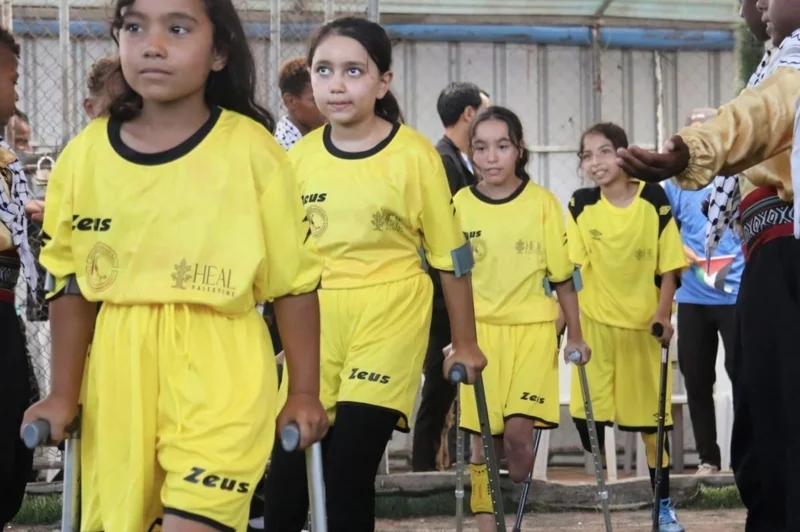 In war-torn Gaza, hopeful Palestinian amputee footballers seek to score goal on global stage