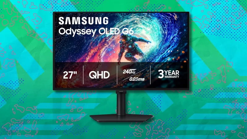 Regularly $599.99, this Samsung Odyssey OLED G6 monitor is $399.99 at Amazon if you act quickly