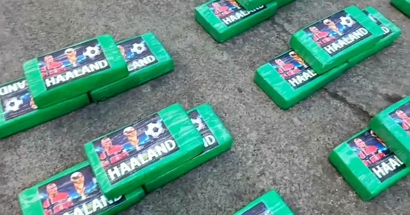 Police seize 1,000 pounds of cocaine with stickers of soccer star