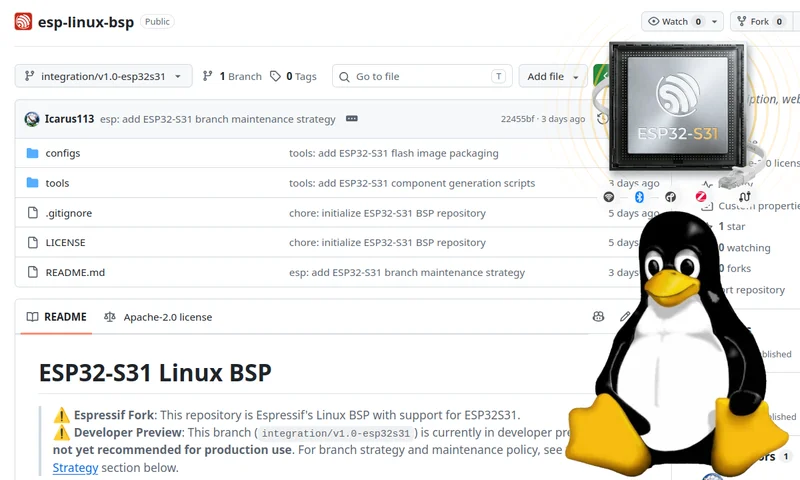 Espressif releases Linux BSP for ESP32-S31 RISC-V boards