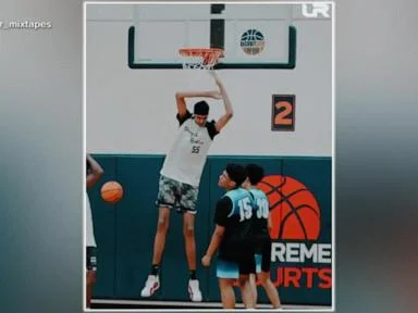 WATCH:  7'4" teen basketball phenom nicknamed 'Indian Wemby'