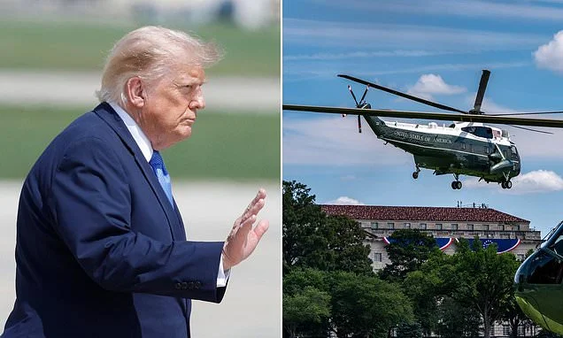 FAA investigating 'safety incident' involving Trump's Marine One helicopter and passenger plane in Washington DC