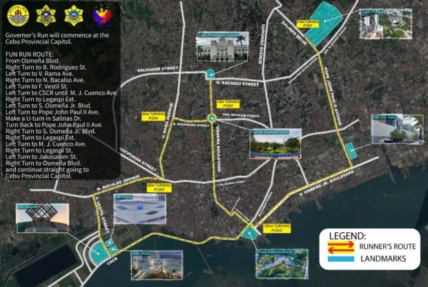 Governor’s Zero Hunger Run, Sunday, August 2: A Cebu traffic guide