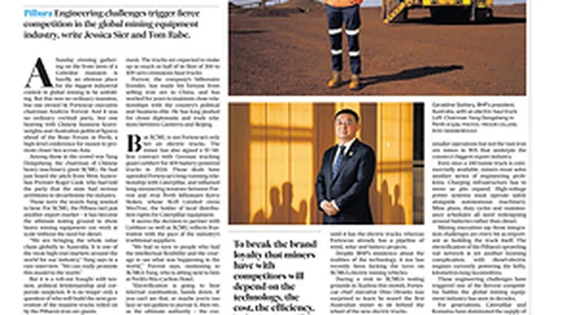 XCMG's Electric Mining Push Featured in The Australian Financial Review