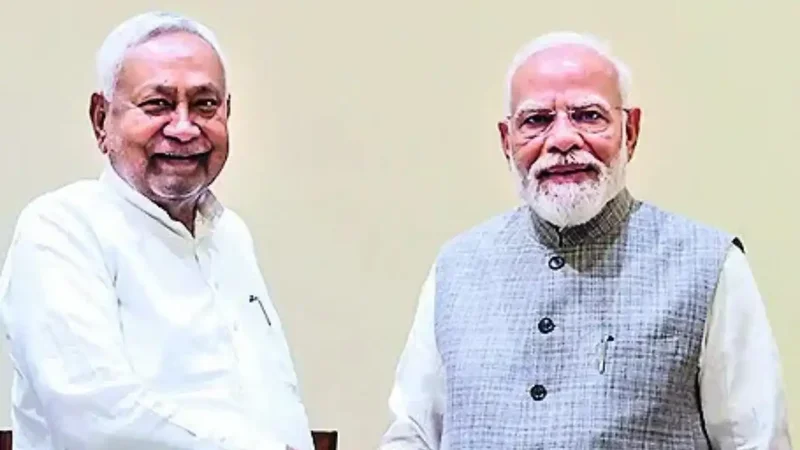 Day after PK's poll win, PM Modi talks to Nabin, meets Nitish