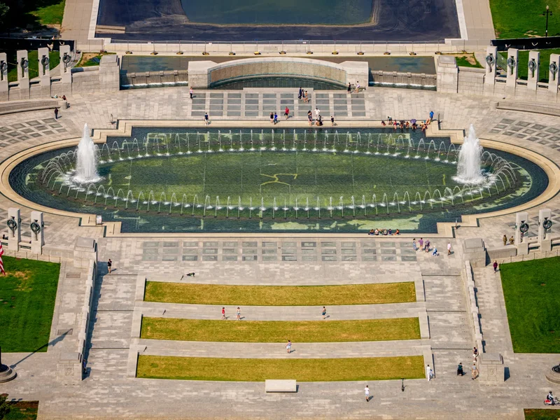 Woman charged over vandalism of World War II Memorial in Washington, DC