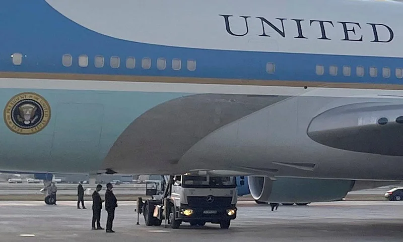 Iran state media mock Trump over plane switch, meme shows him in catering truck