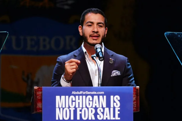 Left-leaning candidate upsets US Democratic establishment in key Michigan Senate primary race