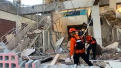Two people killed after 7.7 magnitude earthquake strikes Indonesia