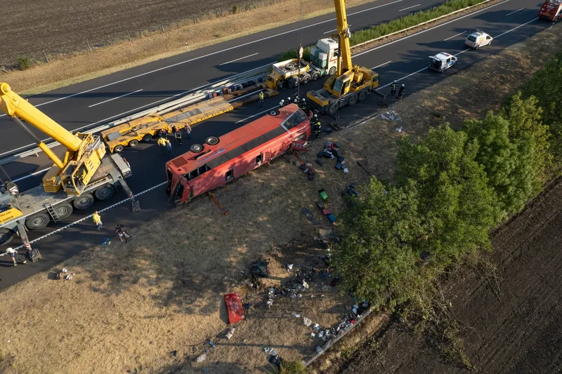 Polish tourist bus crash leaves 12 people dead and 10 injured in Hungary