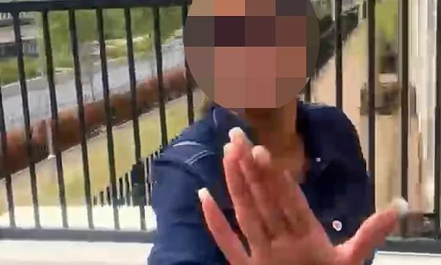 Moment furious boutique owner confronts glamorous shoplifter 'who tried to steal £25 gym set after 'already targeting three other stores'