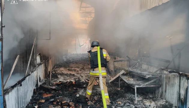 Russians attack market, industrial facility in Sloviansk