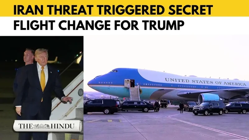 Report: Trump secretly moved to different aircraft over Iranian threat