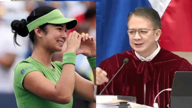 WATCH: Escudero congratulates Alex Eala before impeachment trial resumes
