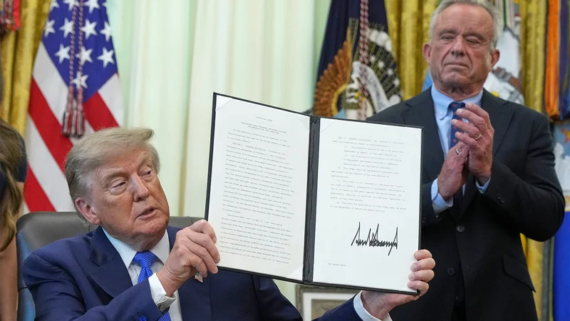 Fact Focus: Trump's False Claims During Childhood Vaccine Order Signing