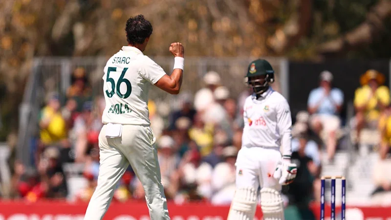 Starc strikes early again as Australian tighten grip on Mackay Test