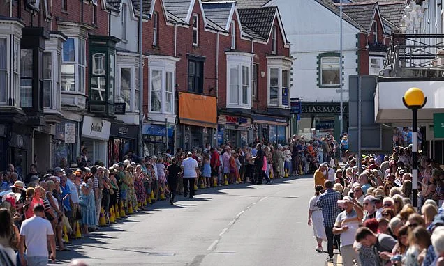 Bonnie Tyler fans line the streets of her Welsh hometown to pay tribute after her death aged 75 as coffin carrying Total Eclipse of the Heart star arrives ahead of her funeral on Monday