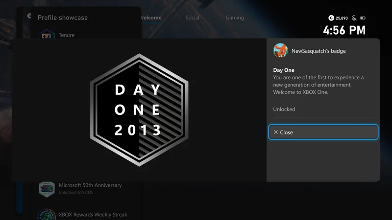 Latest Xbox Console Updates Include Extremely Belated Profile Badge if You Bought an Xbox One Back in 2013