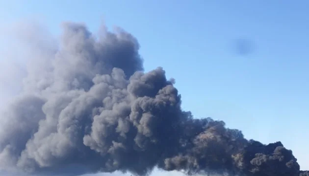 Russian missiles strike enterprise in Bohodukhiv, three people injured
