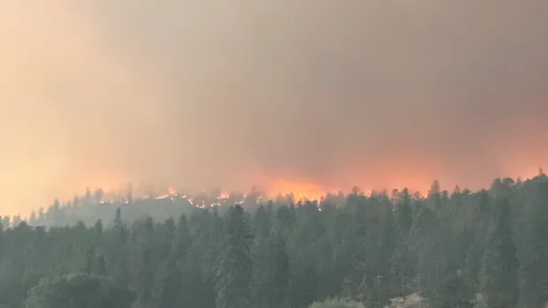 Evacuation order issued due to out-of-control wildfire near Summerland, B.C.