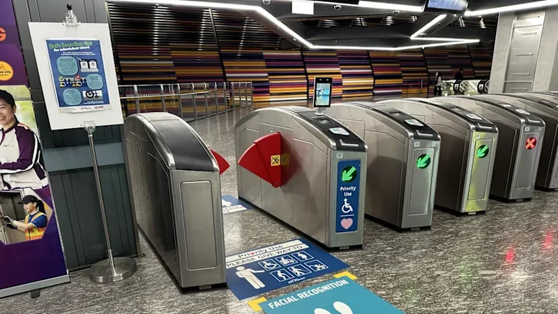 Facial recognition gantries being tested at Punggol Coast MRT station, no plans to expand trial for now: LTA