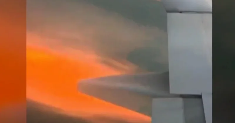 Video shows flames erupting from plane's engine before emergency landing in South Carolina