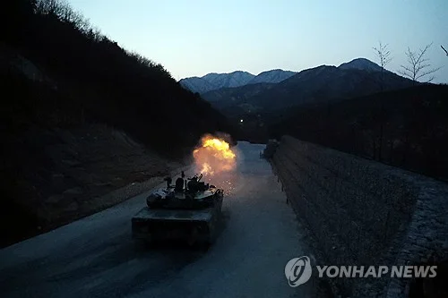 Army's K1E1 tank catches fire during live-fire drills