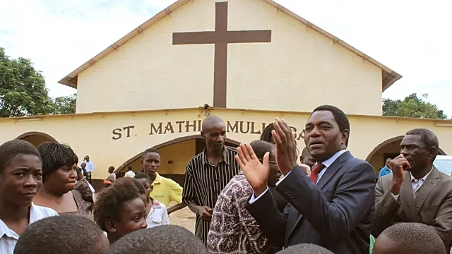 Zambia's President Hichilema rallies students ahead of Thursday's election