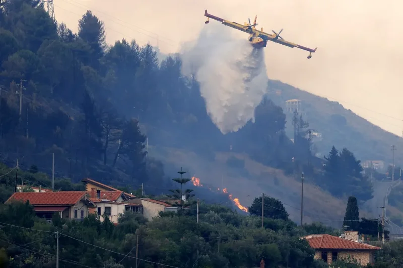 Drought and heat fuel wildfire that forced 200 to evacuate near Italy's Lake Garda