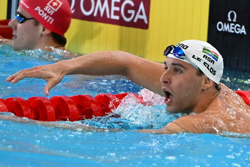 Swimmer le Clos says his home was destroyed in a fire while he was at the Commonwealth Games
