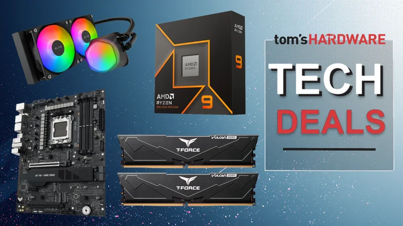 Get 16GB of DDR5 RAM free when you buy AMD's 9900X and an Asus TUF motherboard — $659 Newegg combo saves $274, and you get a free 240mm AIO