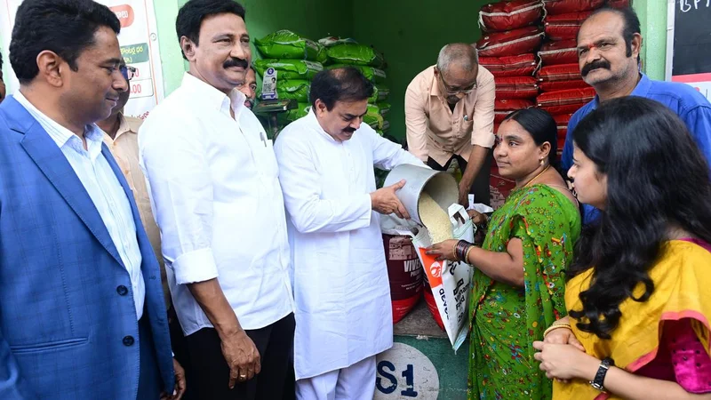 Sale of fine-quality rice at discounted prices begins in Andhra Pradesh