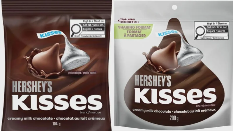Some Hershey Kisses recalled in Canada due to undeclared almonds