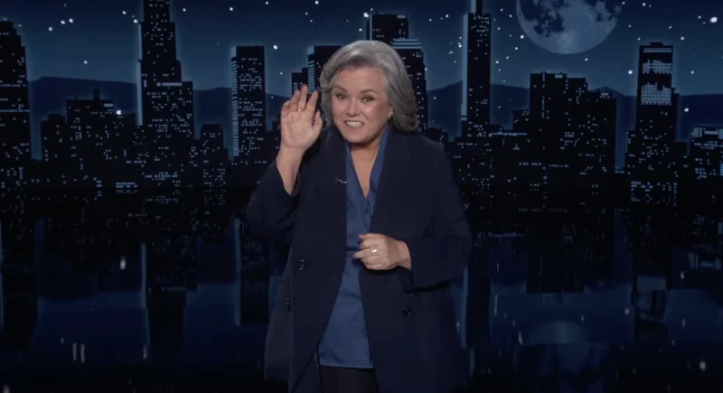 Rosie ODonnell thanks Trump in Kimmel monologue
