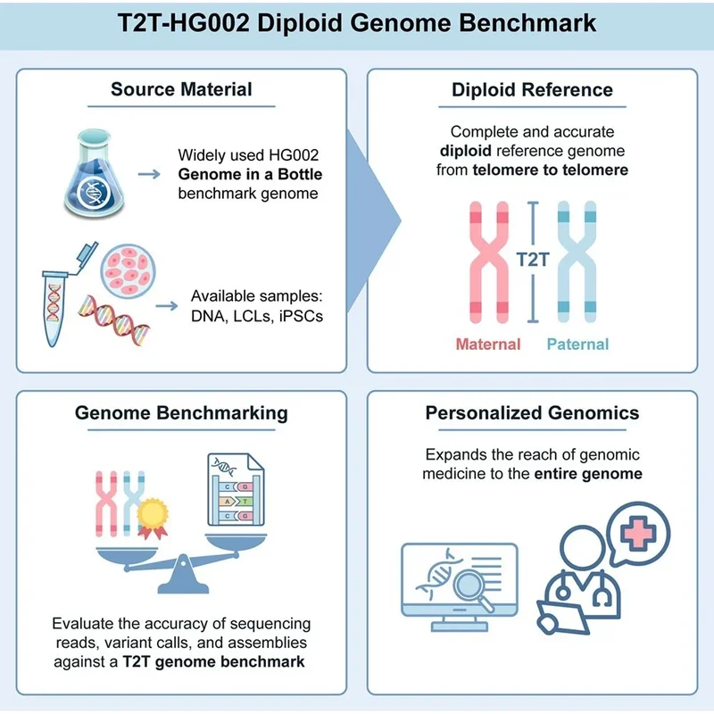 New human genome benchmark captures both parental copies with near-perfect accuracy