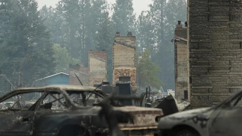 Fast moving wildfires raze neighborhoods in US northwest city of Spokane