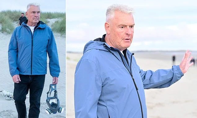 'This is basically a crib-sheet on how to cross the English Channel safely': Lee Anderson leads Reform's second day on tour of migrant beaches in France... and he's not happy