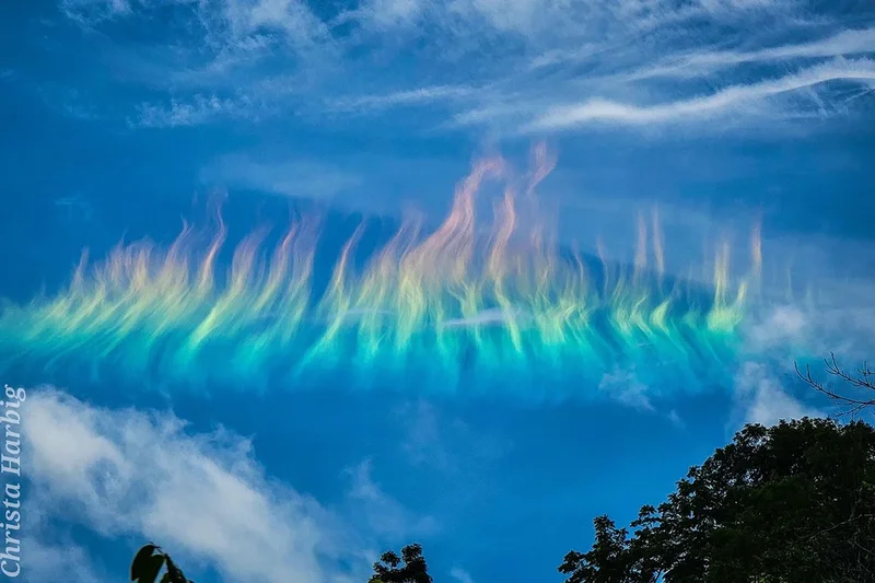 Fire rainbow lights up the sky over West Virginia