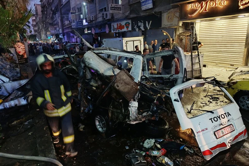 Explosion in Damascus suburb kills at least 1 person, wounds several others