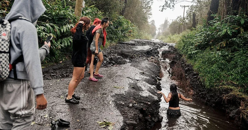Homes destroyed by mudslide brought by Lala on Hawaii's Big Island