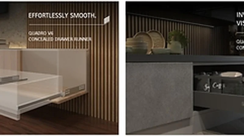 Hettich's Quadro V6 Concealed Drawer Runner Offers Premium Furniture Performance
