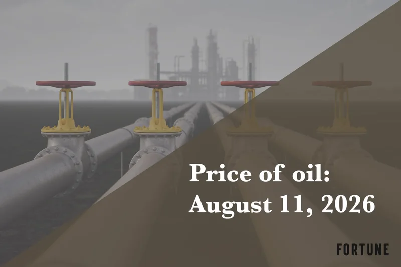 Current price of oil as of August 11, 2026