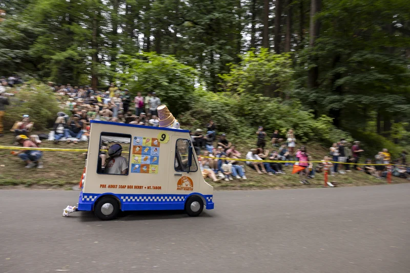 In Portland, this soap box derby combines downhill speed with extreme pageantry