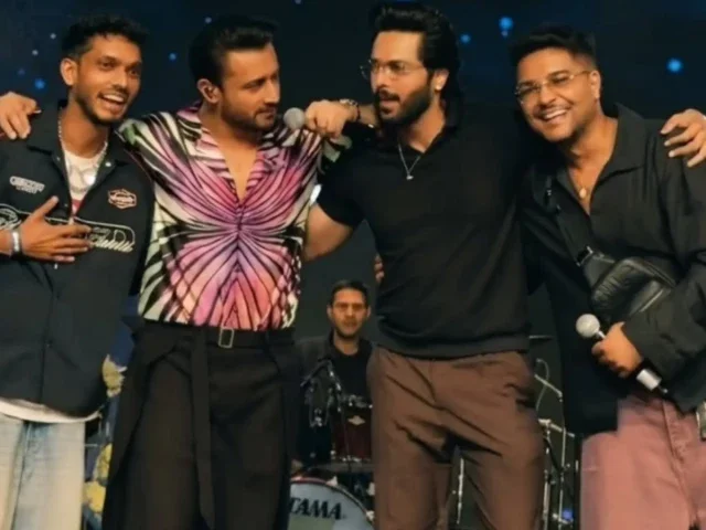 Atif Aslam pulls star-studded crowd to celebrate 'Subah Aye Na'