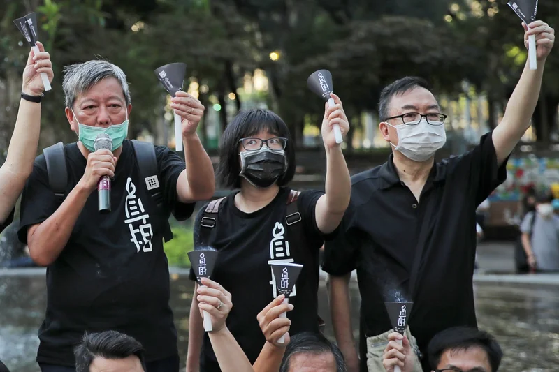 Ex-Organizers Of Annual Tiananmen Vigils In Hong Kong Convicted In National Security Case